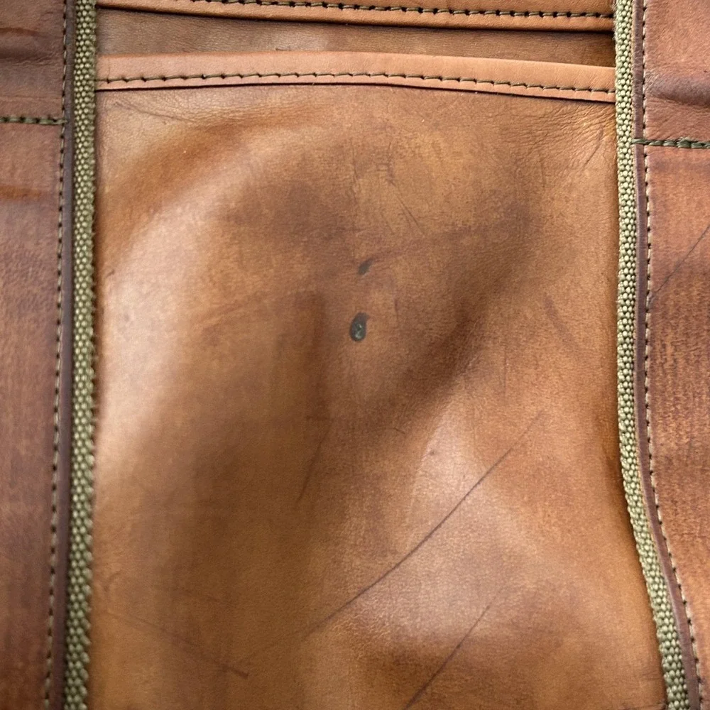 Hartmann Bag Attache Brown Leather‎ Laptop Soft Case Shoulder Briefcase Travel